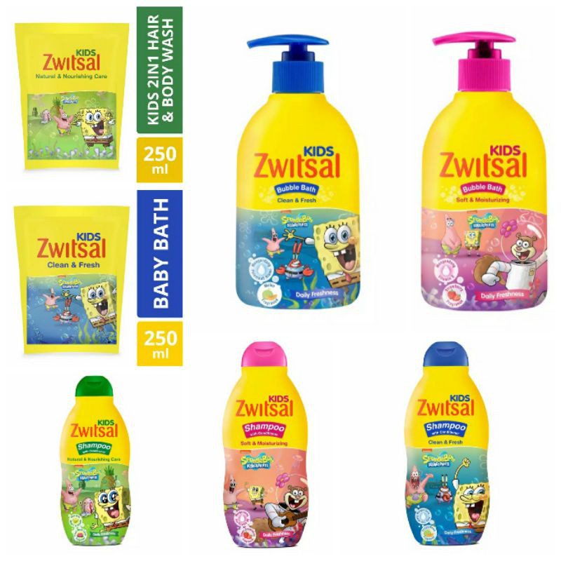 *FRAULEINCO* Zwitsal Kids SpongeBob Bubble Bath