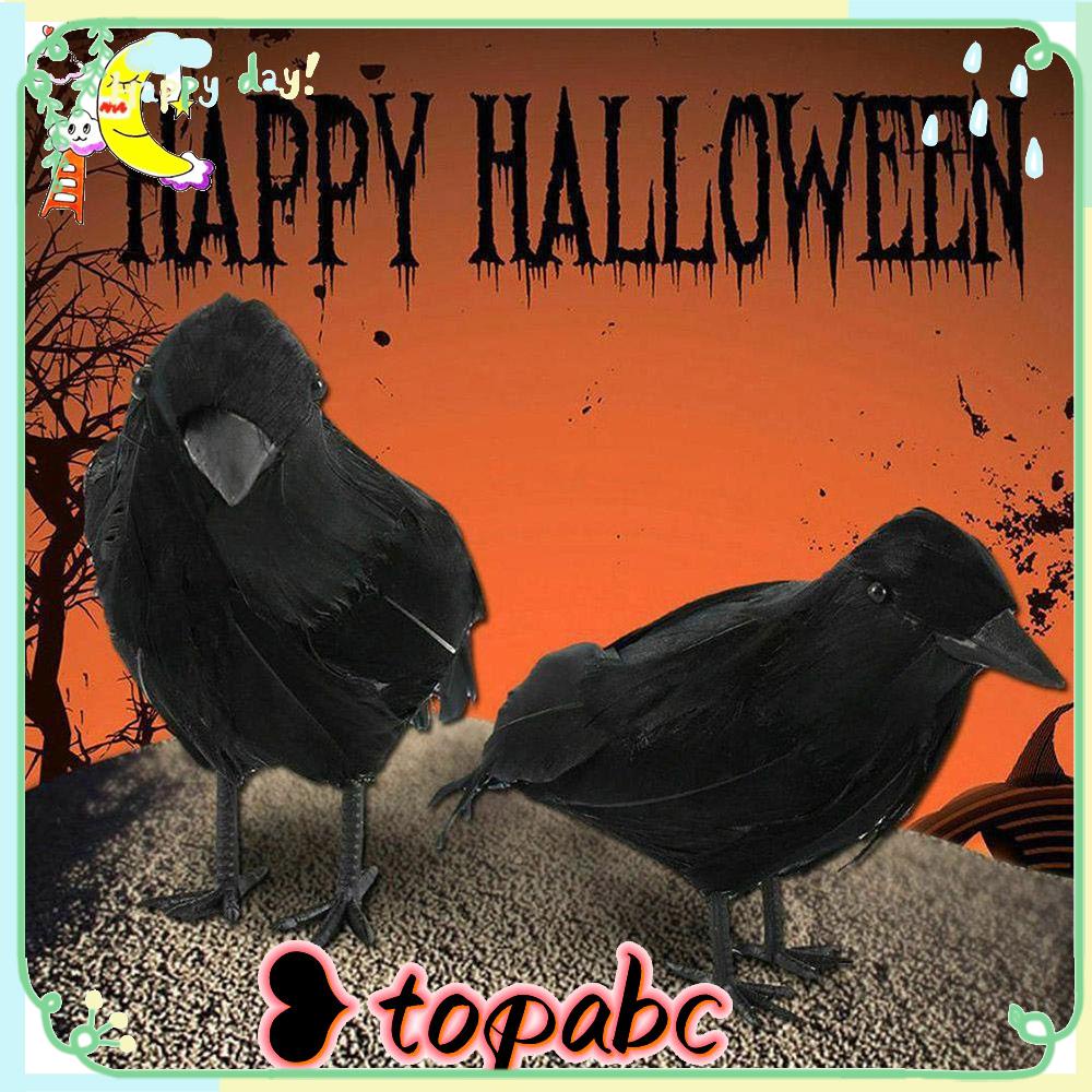 Top Halloween Alat Peraga Hias Baru Black Crow