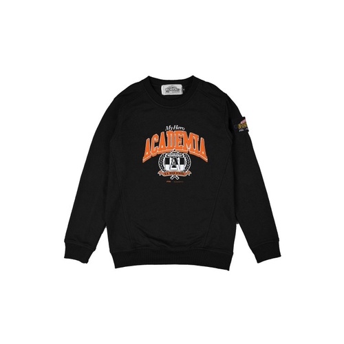 {FashionStore} W.Essentiels X FTH X My Hero Academia U.A High School Crewneck Black - S Berkualitas