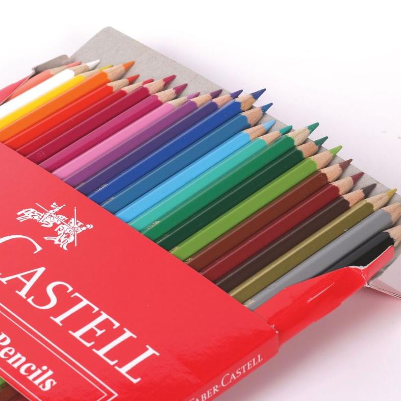 

❇Grosir✣➟ Pensil warna Faber Castell 24 warna classic panjang ( 1 set ) 045 ❇