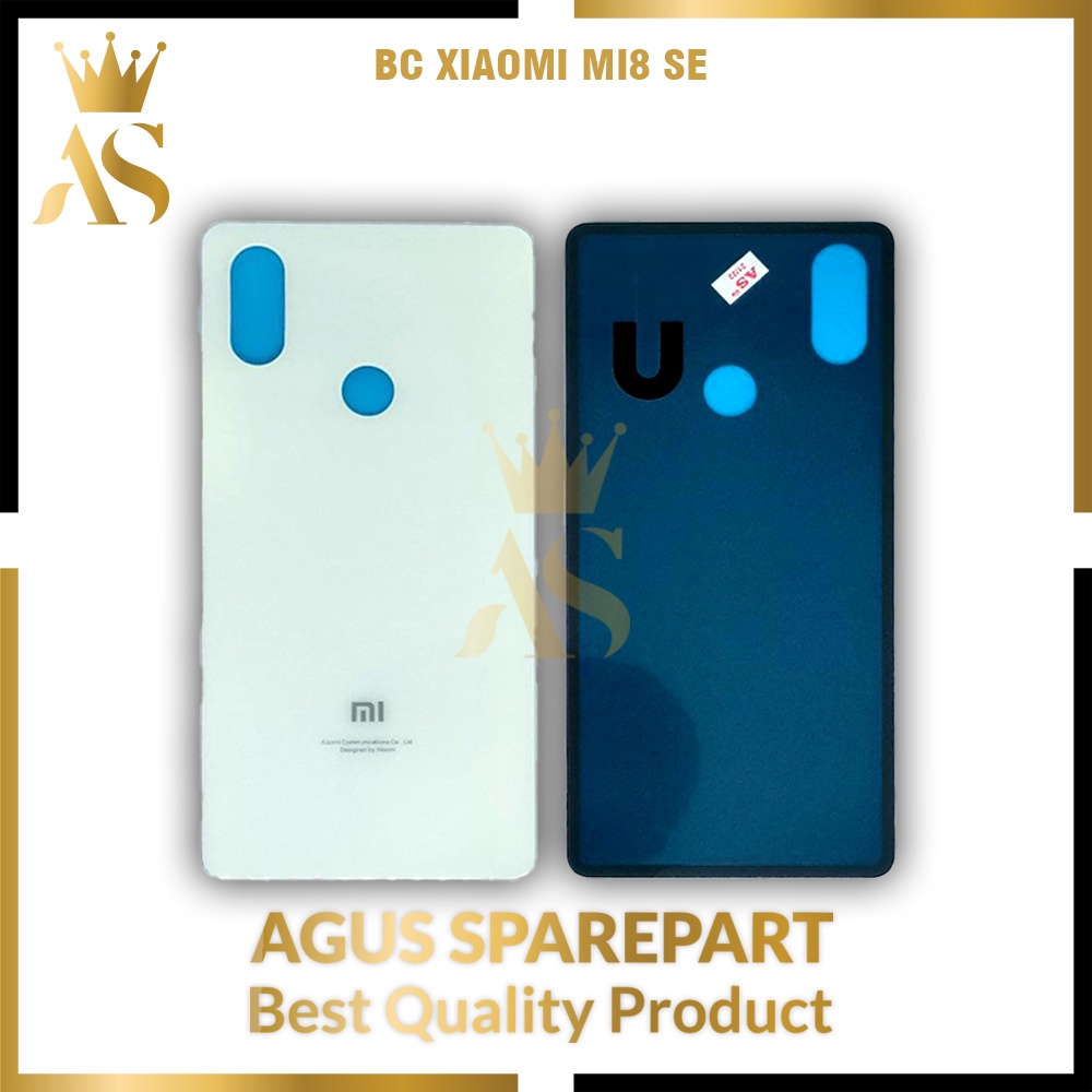 TUTUP BELAKANG XIAOMI MI8 SE WHITE / BACK DOOR / BACK COVER
