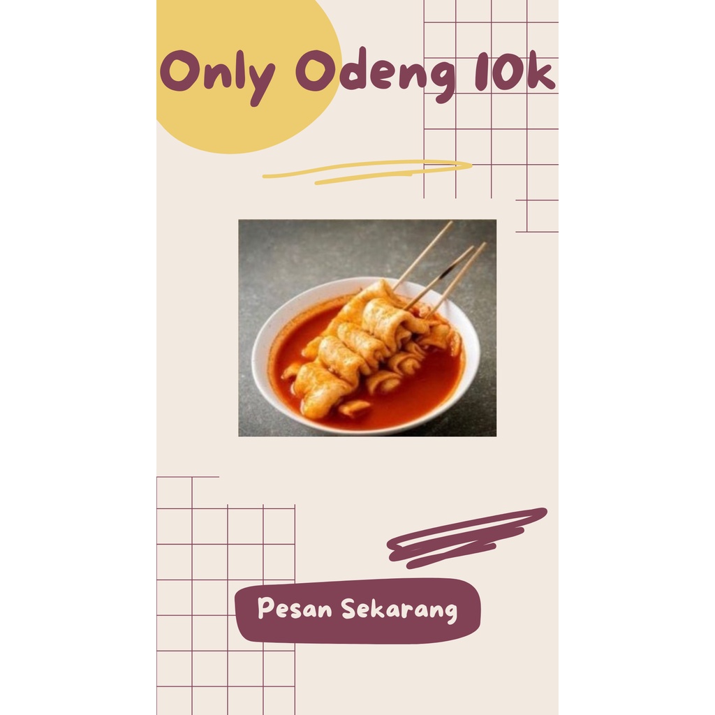 

Paket hemat Odeng Only