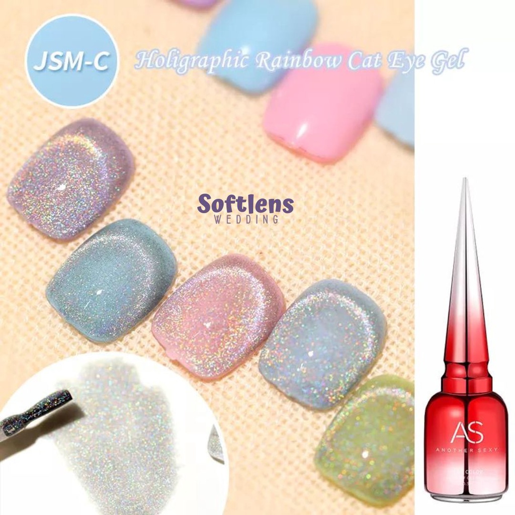 AS RAINBOW Laser Cat's Eye Aurora gel 9D Chrome 15ml