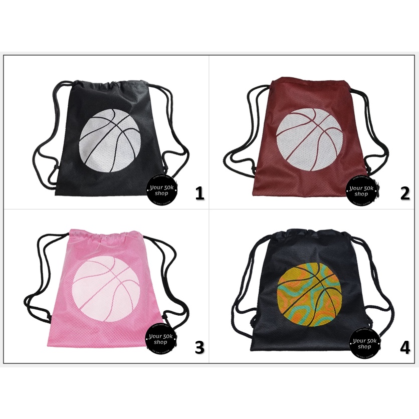 Tas Jaring Bola Basket Tas Serut Bola Tas Ransel Olahraga Basket Goodiebag Basketball Tas Sporty Bas