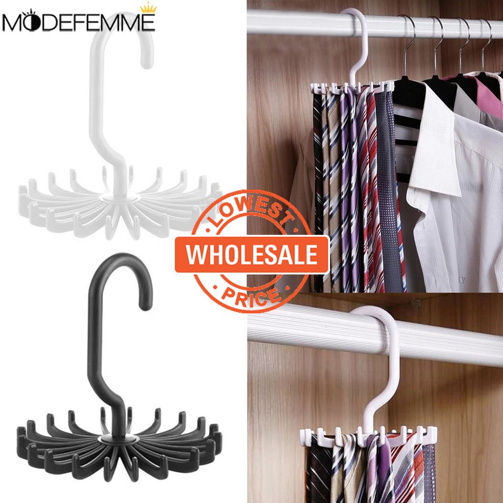 [Harga Grosir] Pengait Penyimpanan Tas Tangan Perhiasan Hemat Tempat Perlengkapan Organize Rumah 20cakar Tempat Dasi Sabuk360° Rotating Clothes Hanger Rak Gantung Topi Syal Anti slip