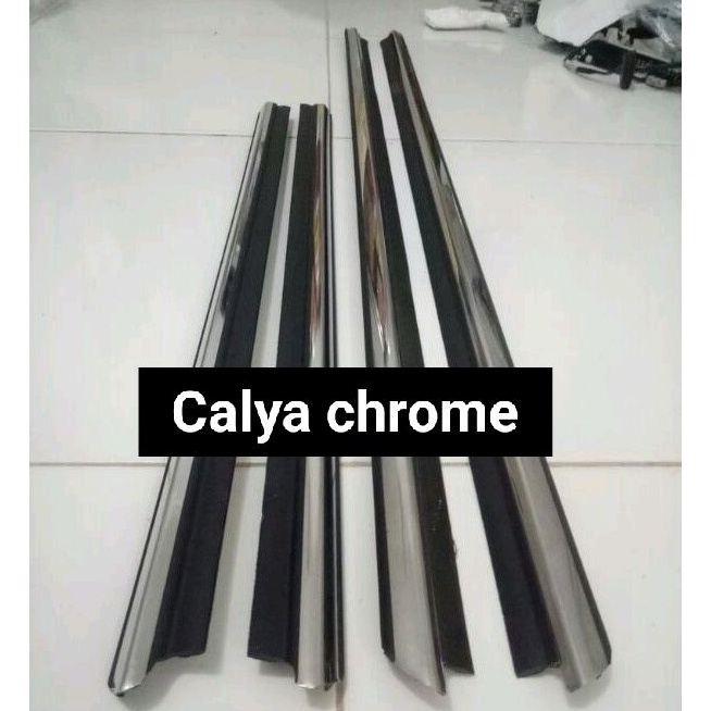 Pelipit Kaca Luar Calya Sigra Weather strip Pelipit Kaca Chrome