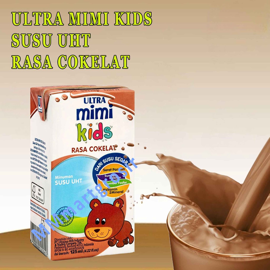 Ultra Mimi Kids / Minuman Susu UHT / Susu Rasa Cokelat / 125ml