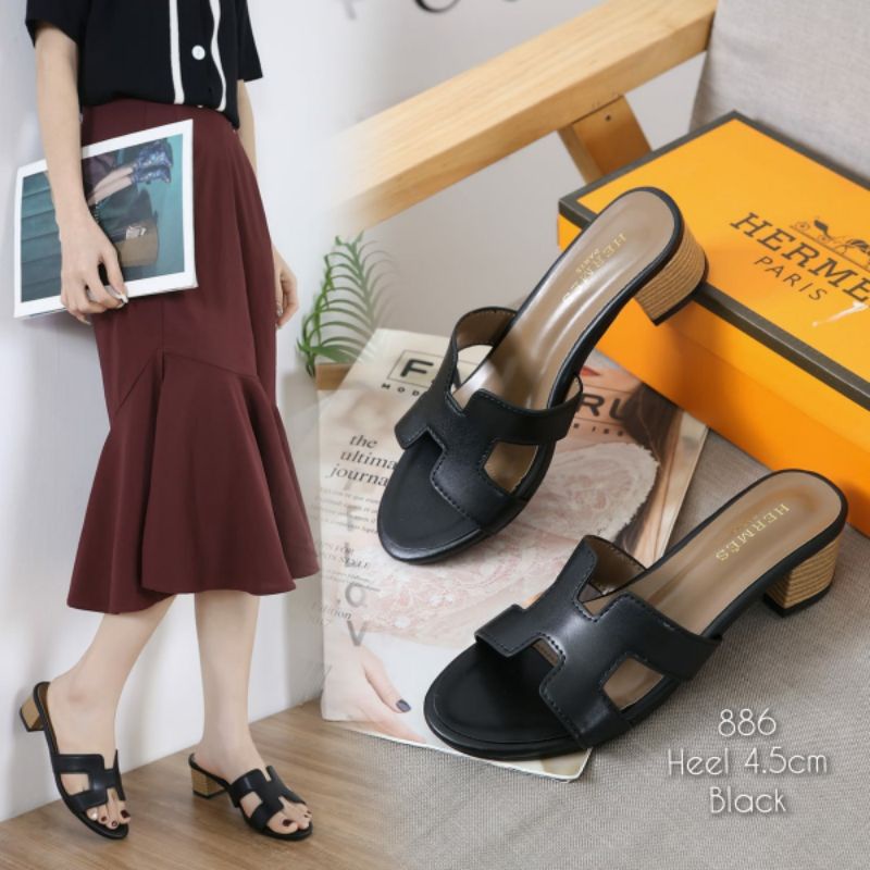 Sendal wanita slop tapak tahu import kode 886