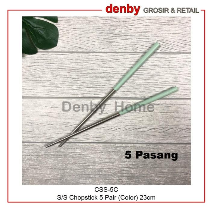 

Sumpit Makan Mie Stainless Sus304 / Chopstick 5 Pasang Warna Best Seller