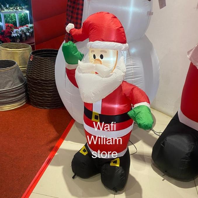 NOELLE 120 CM PATUNG BALON BONEKA SANTA CLAUS BESAR DEKORASI NATAL ERGE546T