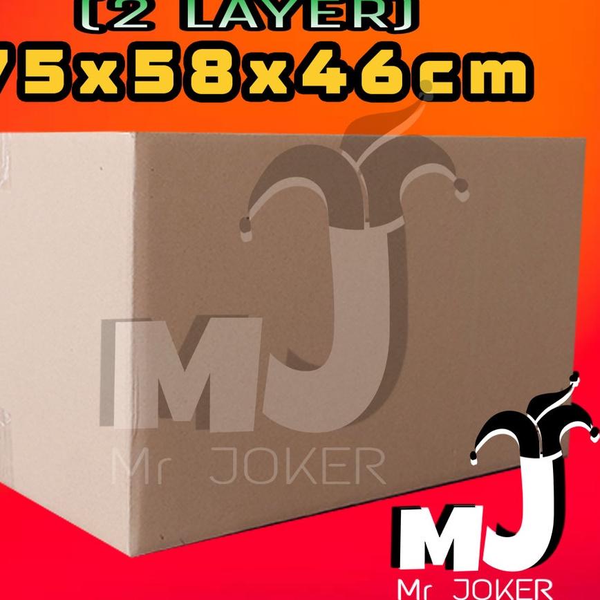 

44F✼ Kardus Pindahan Tebal Penyimpanan Kotak Box Pengiriman Jumbo Packaging Dus Packing Besar 1ply Bekas 2ply 2 layer 1 layer 2 ply 1 ply Super Polos Karton 60x40x40 Murah Kantor Keras Kemasan Paking Barang Single Wall Double Arsip Kuat Dynaplast J02 P
