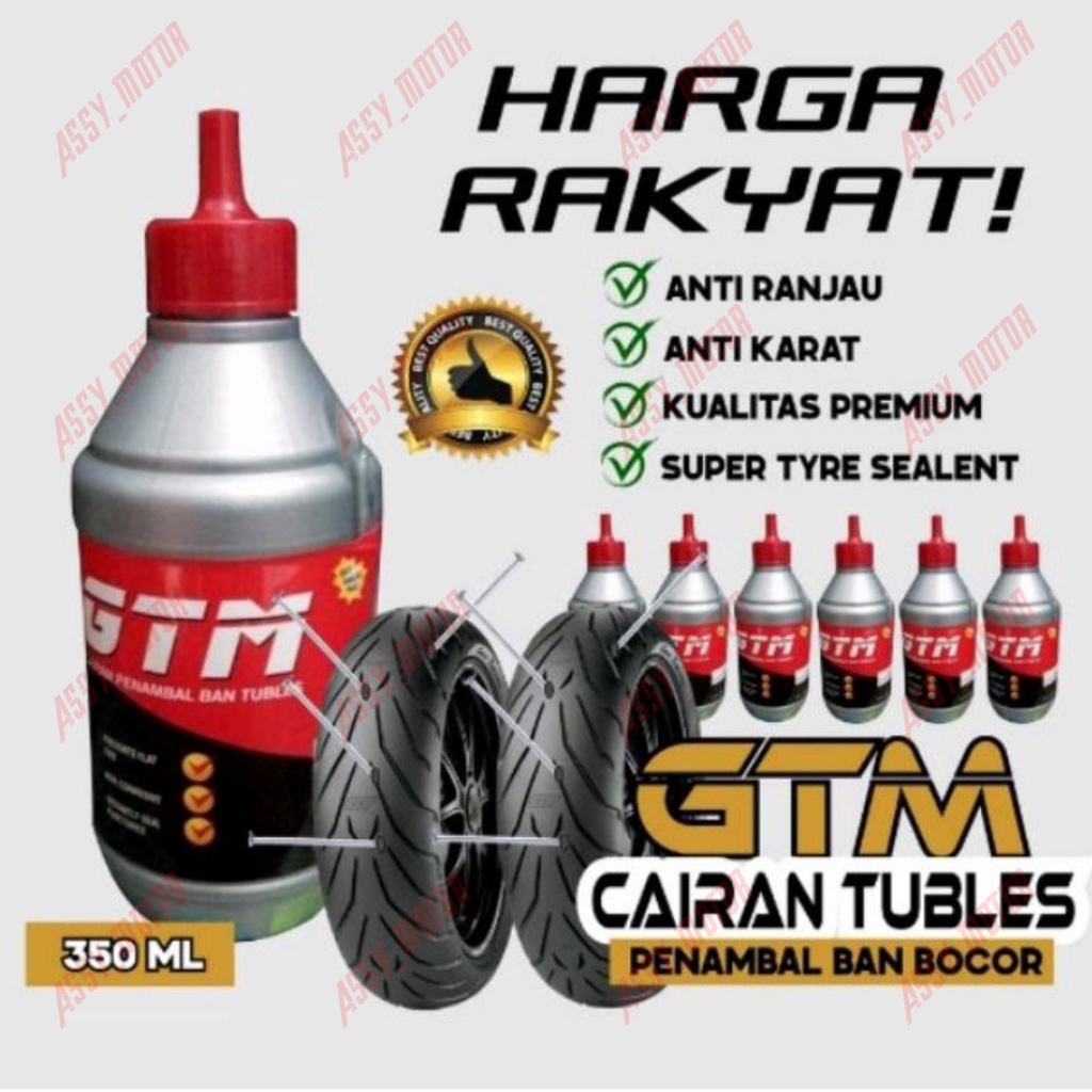 Cairan Ban TubLes, Cairan Ban Anti Bocor, Cairan Ban Dalam, Cairan Ban TubeLess, 350ML. Cairan Penam