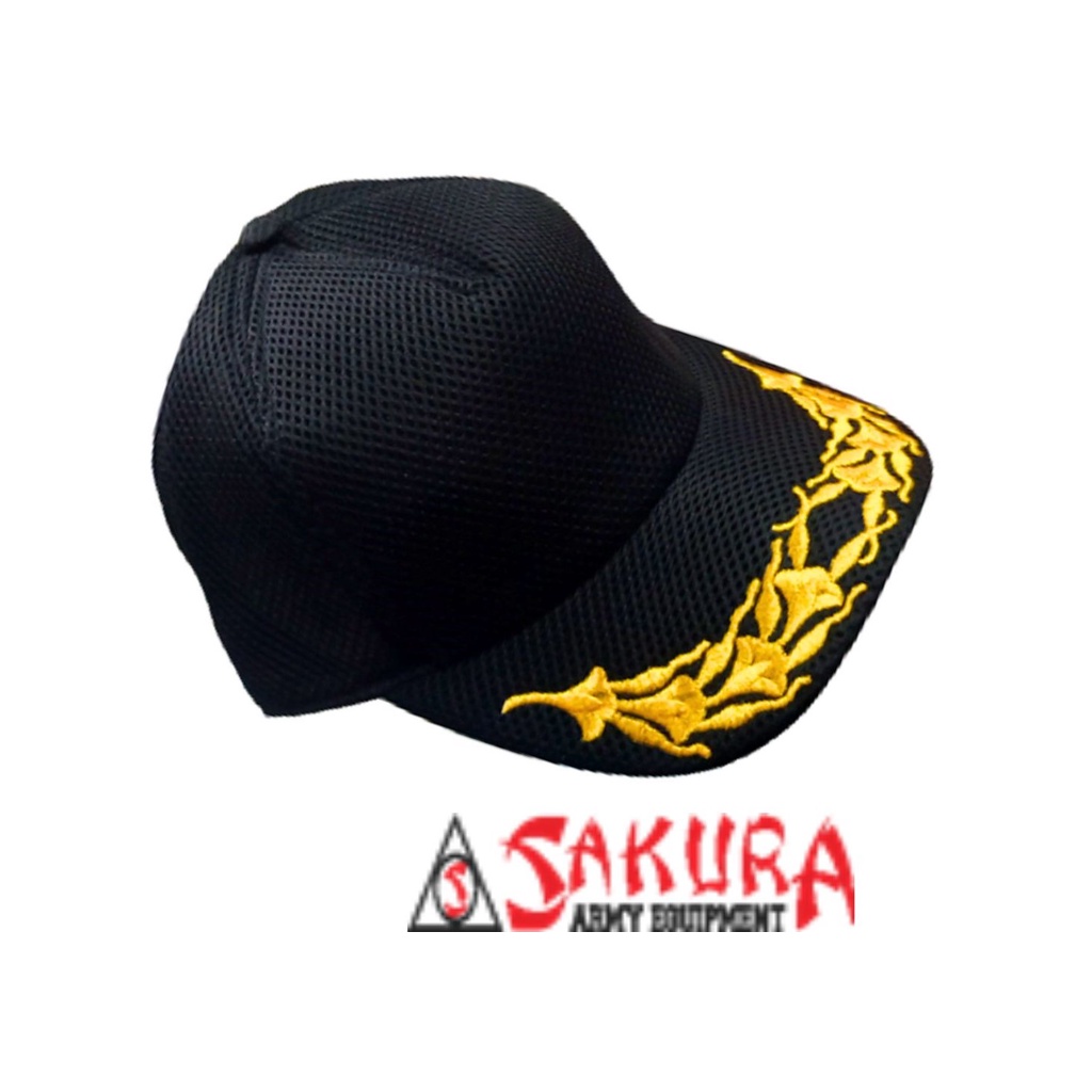 Topi Jaring Pamen Kapas Kapas Hitam