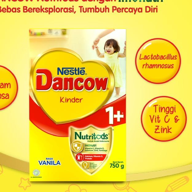 [RA9]Nestle Dancow 1+ Nutritods Susu Pertumbuhan Rasa Coklat 1-3 Tahun Box 750g-Diskon✔️