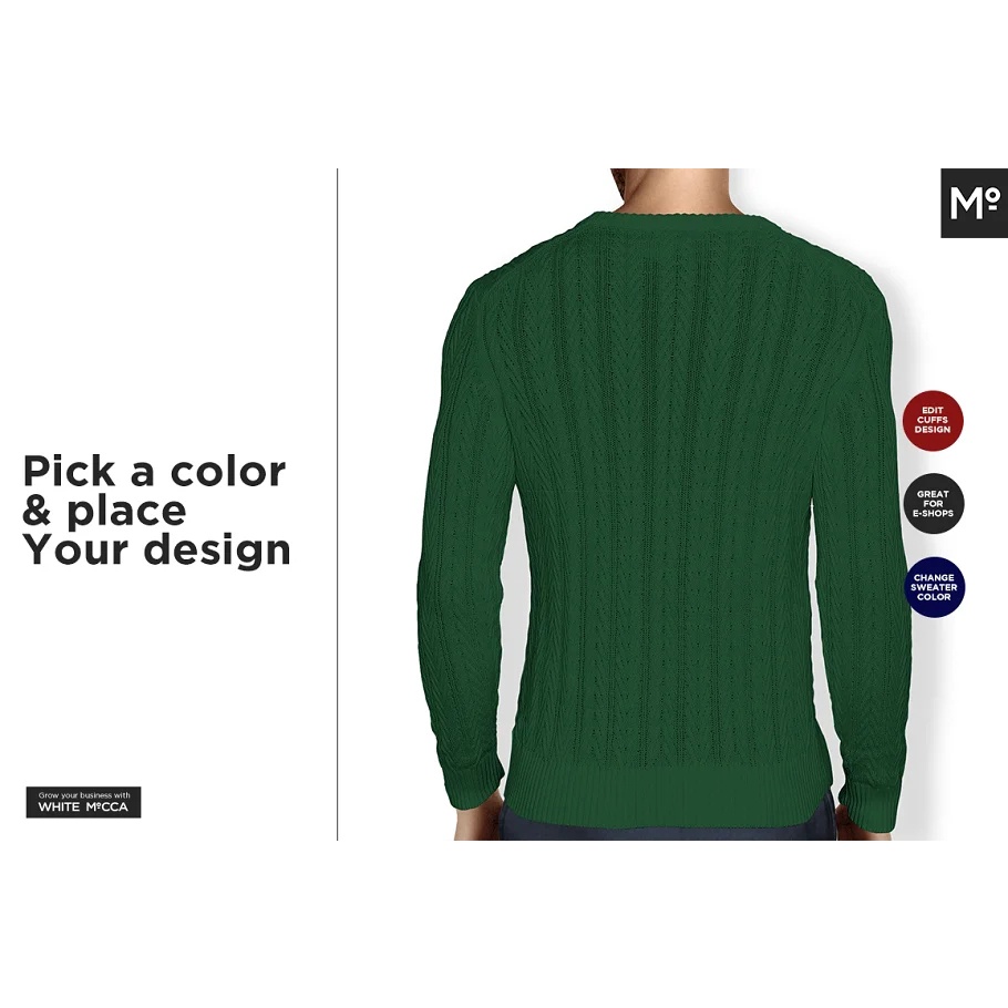 2 Types of Knit Sweater Mock-up