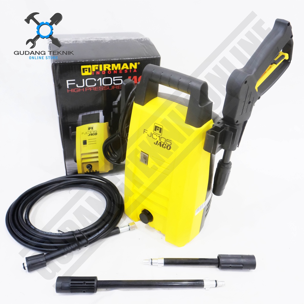 Alat Jet Cleaner FJC 105 FIRMAN / Mesin Cuci Steam Motor Mobil FJC105 - High Pressure Washer FJC-105 FIRMAN