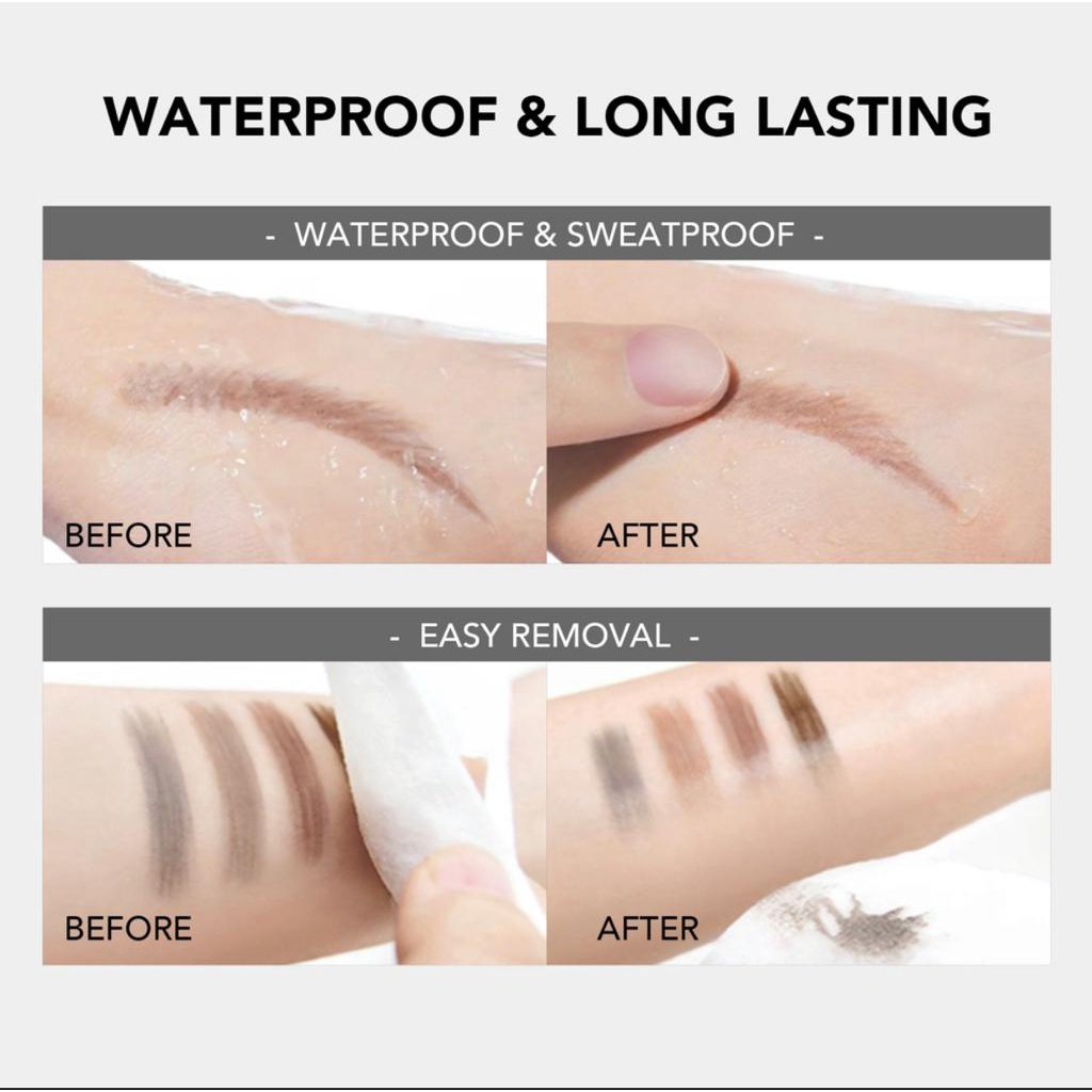 YOU Teardrop Brow Definer | Pensil Alis Waterproof | Pigmented Tahan Lama | Makeup Mata