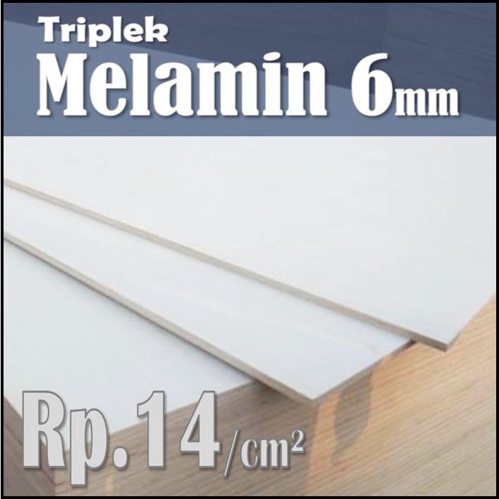 Triplek Melamin 6Mm Custom | Melamin 6Mm Putih Doff