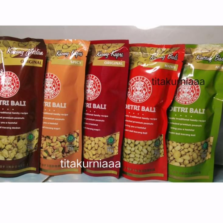 

⚡COD⚡ Poetri Bali Kacang bali Kacang kapri 75 gr