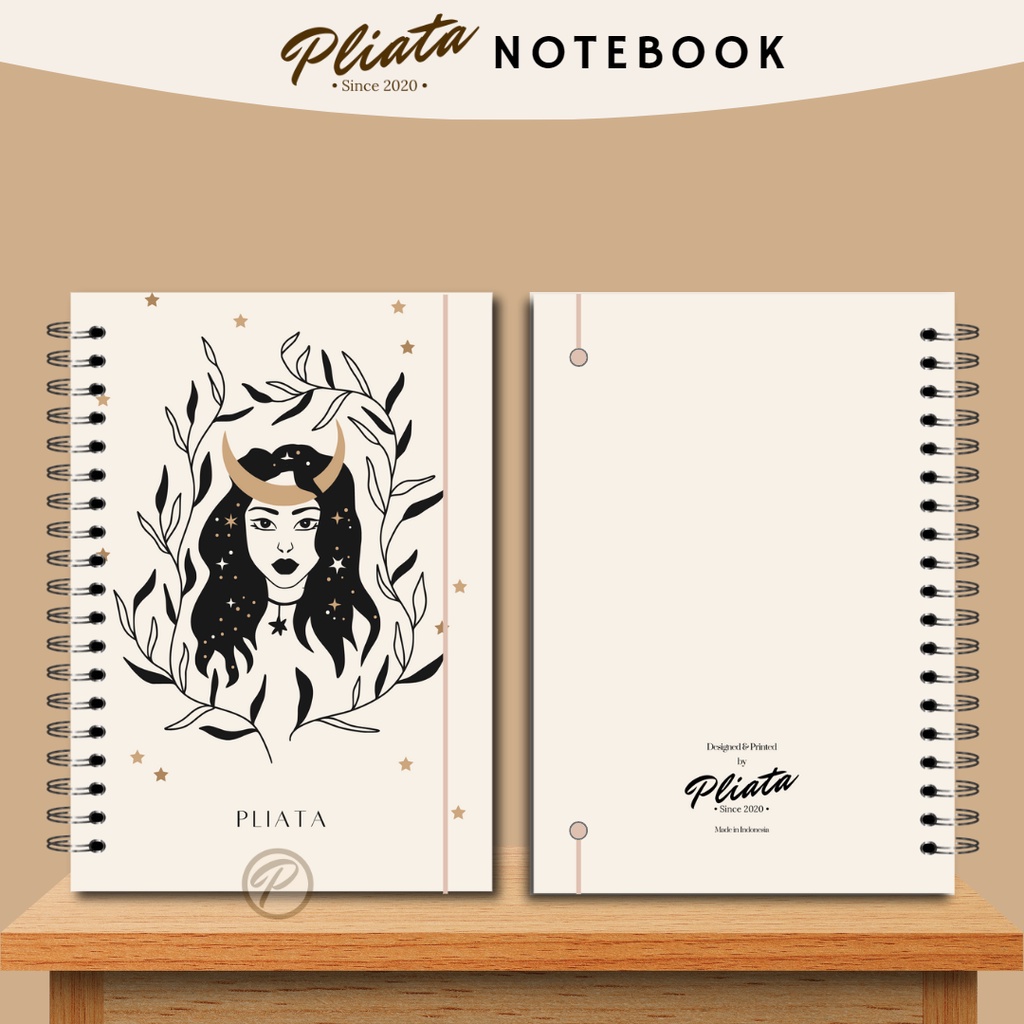 PLIATA NOTEBOOK SPIRAL - (PN80) Vintage6 - Softcover Doft Aesthetic Book Buku Tulis