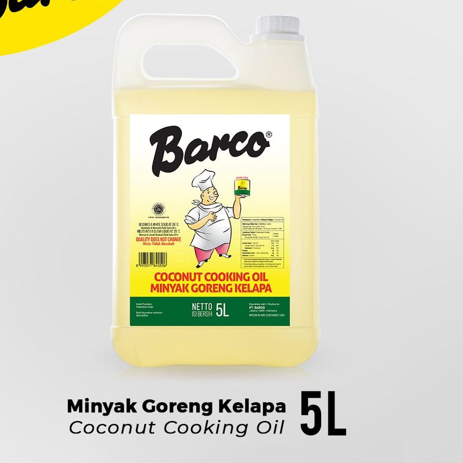

BISA COD ✔️Barco Official - Minyak Goreng Kelapa Jerrycan 5 ltr|RA6