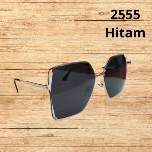 [2555] Kaca mata Fashion Kacamata Wanita Pria Frame Transparan Hitam impor Kacamata korea/ Kaca mata Fashion/ Kacamata anti mati Gaya