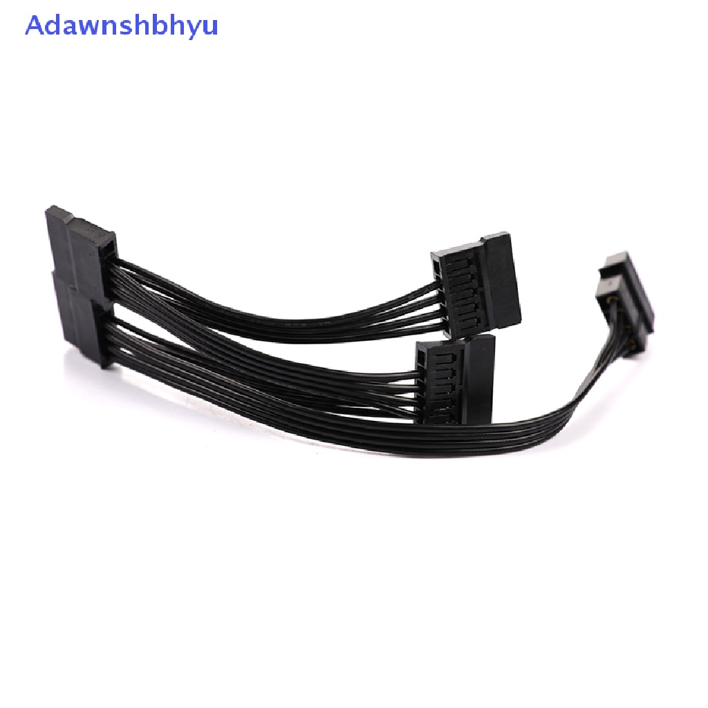 Adhyu DIY Molex 4pin IDE 1sampai5 SATA 15Pin Hardisk Power Supply Splitter Kabel Cord ID