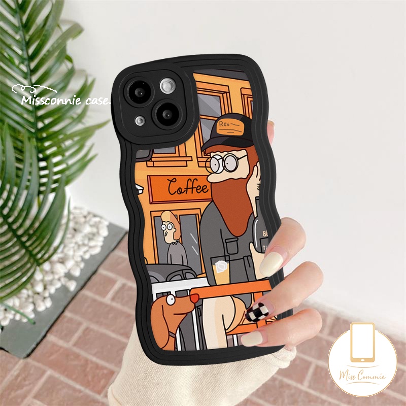 Couple Case Samsung A14 A04 A13 A50 A03s A04s A12 A21s A04E A32 A23 A52 A53 A50s A22 A52s A33 A02s A31 A30s A20 A11 A51 M32 Eropa Art Retro Ilustrasi Lembut TPU Wavy Edge Case