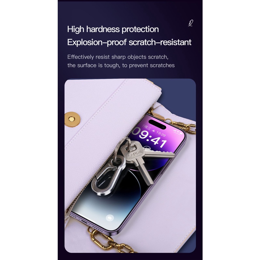 Tempered Glass SUPERFIT iPhone 14/Plus/14 Pro/Max TOTU 3D MUDAH PASANG Super Fit