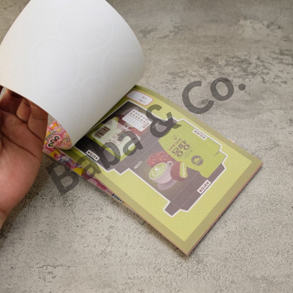 

ghg BUKU ORAMI KOREA KOREAN BENTUK MAKANAN PAPERCRAFT BOOK BUKU LIPAT BENTUK MAKANAN LUCU MAIANAN