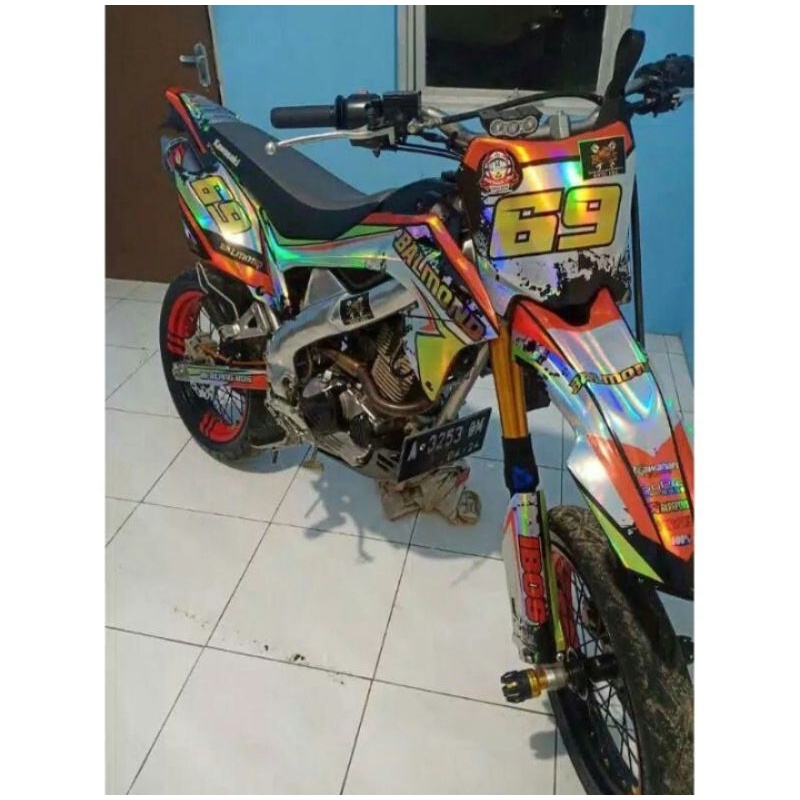 Dekal sticker decal Motor KLX BF /DTRACKER HOLOGRAM