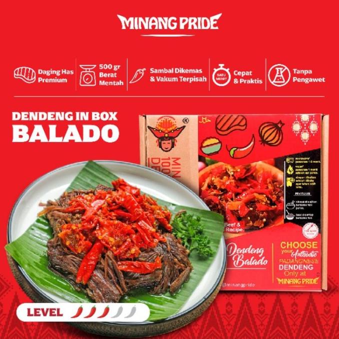 

Readystok! 500Gr Dendeng Sambal Balado Minang Pride Kmn05