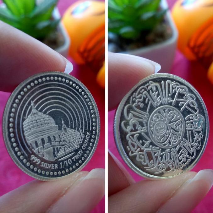 Koin Silver 1 Dirham Sala Workshop Free Kapsul bukan IMN Wakala Antam