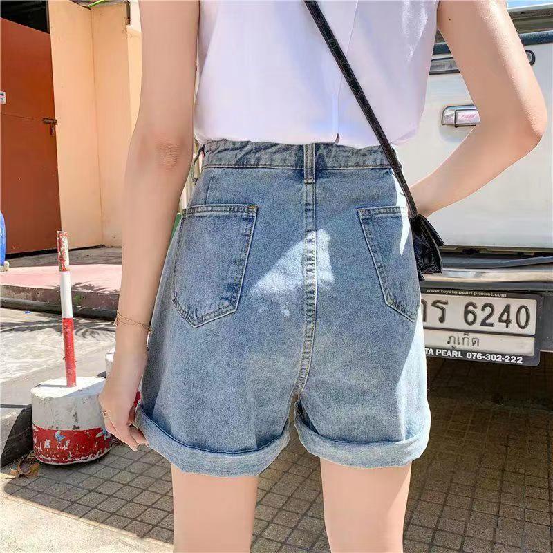 CEWEK_ID Fashion wanita celana kulot pendek wanita celana jeans high waist cewek shorts pants denim korean style hot pants jumbo dewasa ootd