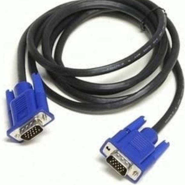 ボ KABEL VGA 5METER LAPTOP KE PROJECTOR LCD TV PANJANG 5M 5 METER CABLE BARU 4090 ⌘