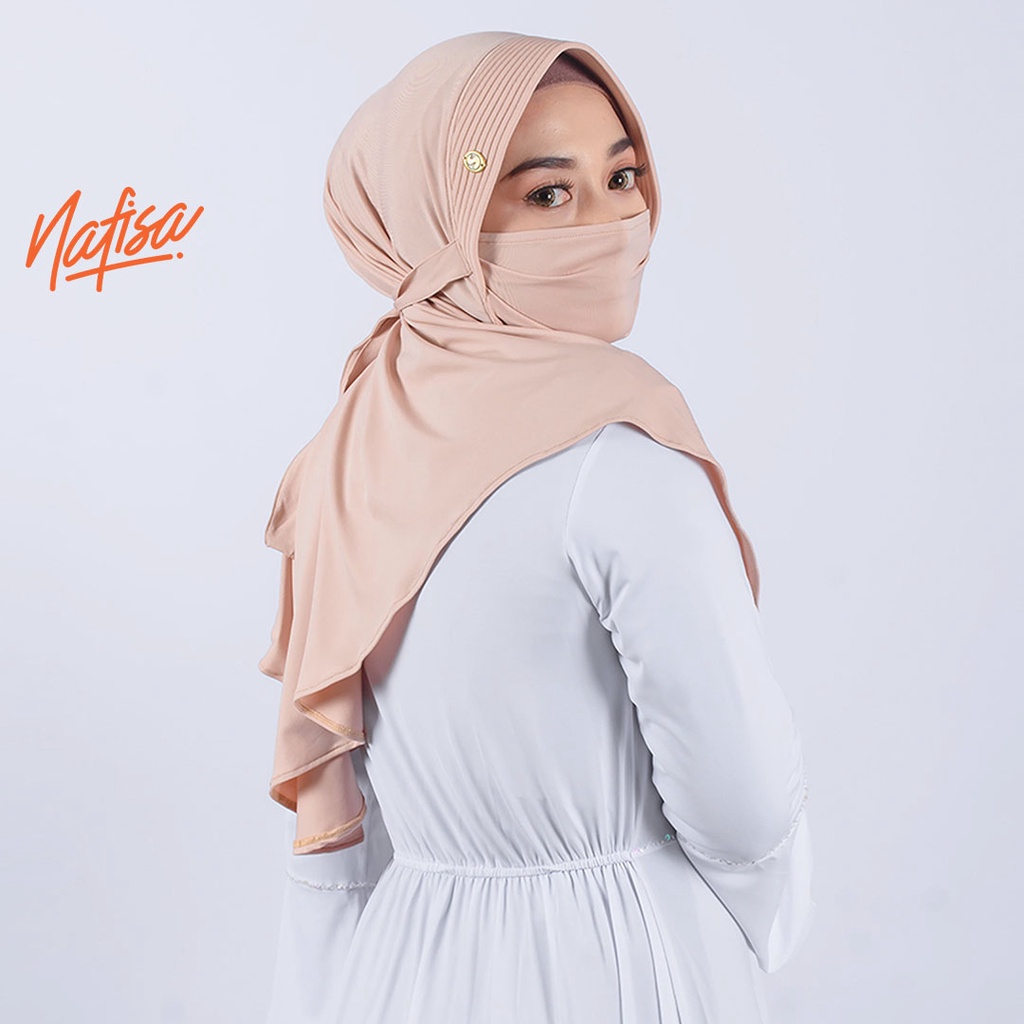 JILBAB MASKER 2022 Nafisa Fritania | Hijab Masker Anti Debu | Jilbab Instan NIqab