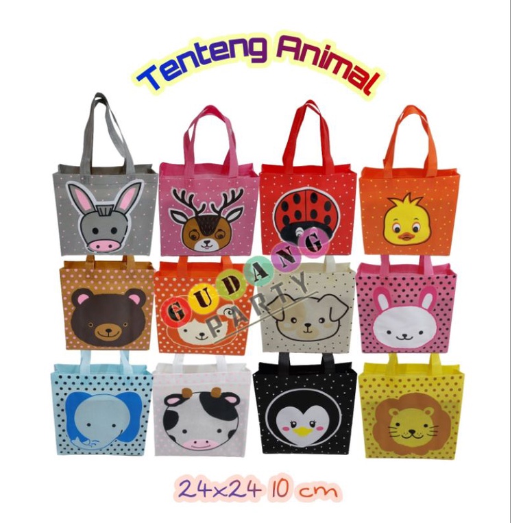 

Spunbond Tenteng Animal/Tas Ultah/Goody Bag/Tas Souvenir