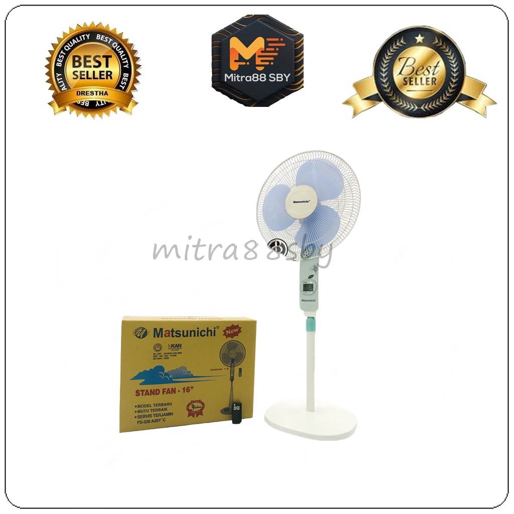 Mitra88sby Kipas Angin Berdiri MATSUNICHI Stand Fan Kaki Bulat FS328-A29Y 16 Inch