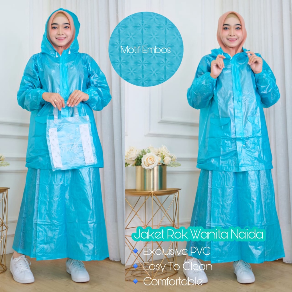 Jas Hujan Rok Wanita Mantol Jaket Rok Wanita