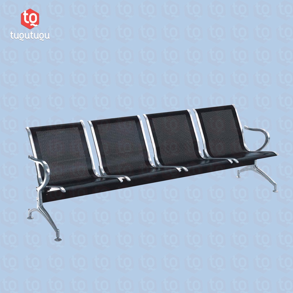 Jual Kursi Tunggu 4 Dudukan Sandaran Waiting Chair Stainless Chrome ...