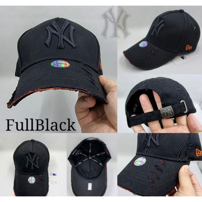 PROMO!!!Topi Baseball NY BLACK DAMAGE Topi Yankees Topi Baseball New york Ripped