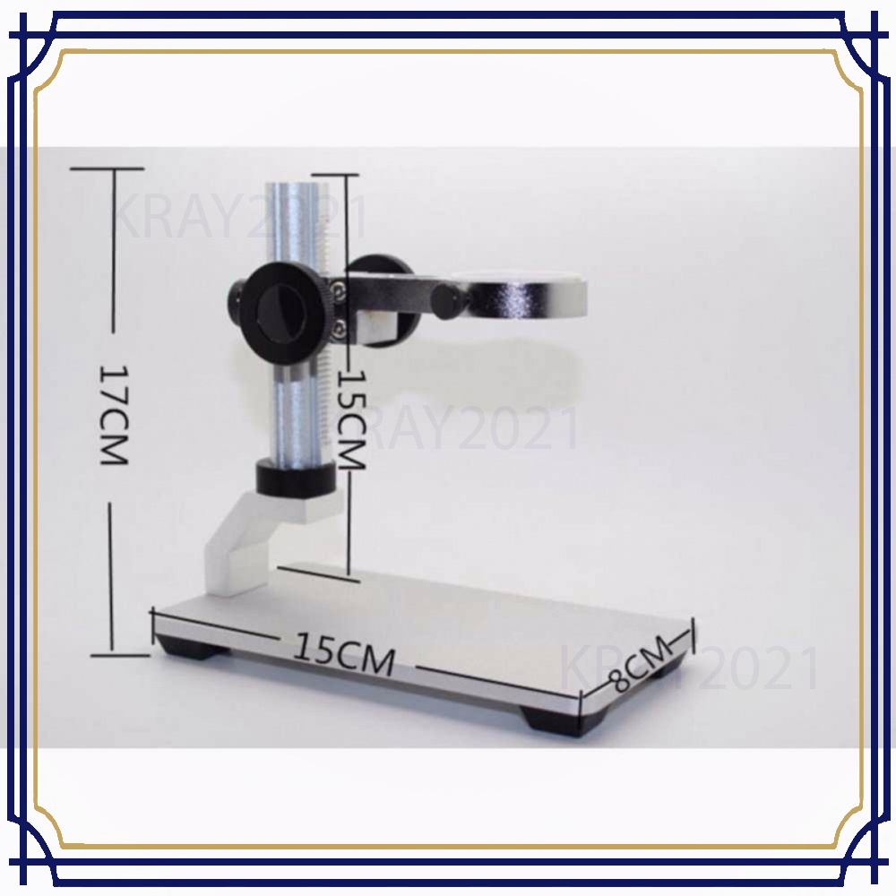 Mikroskop Digital 3.6MP 600X dengan Monitor &amp; Metal Stand - G600