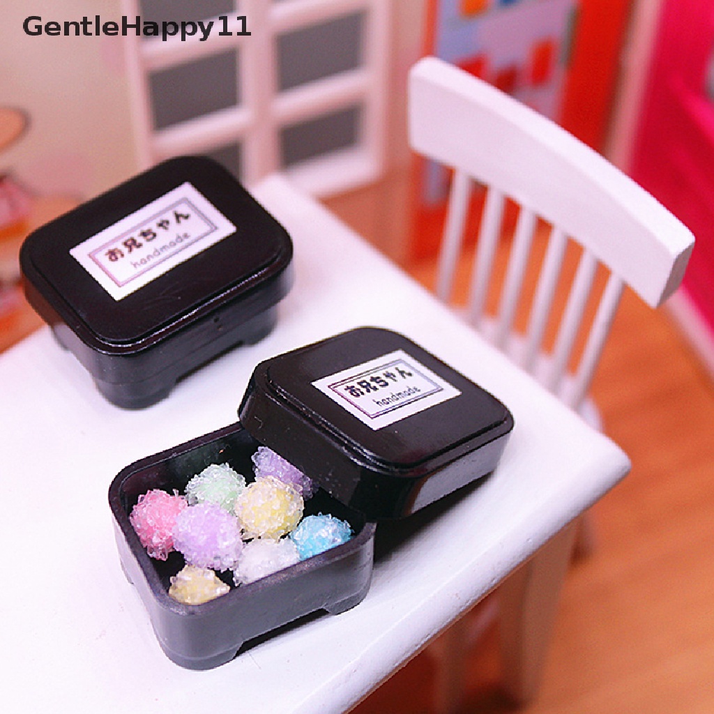 GentleHappy DollHouse Miniature Simulation Icing Rain Sugar Decorative Accessories Toys id