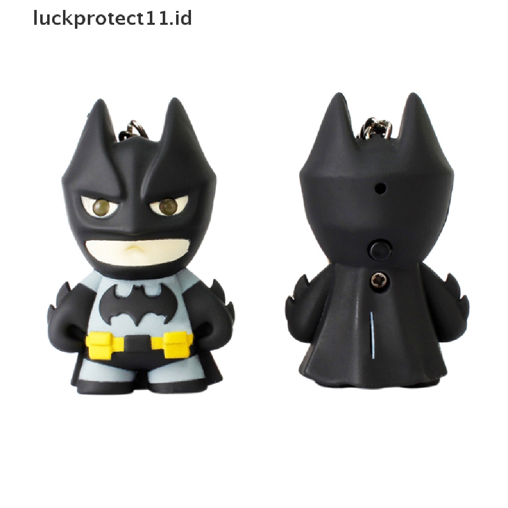 /Fashion Hot// Fashion// New arrive Batman keychain Gantungan Kunci Led Dengan Suara Senter Keren keyrings.