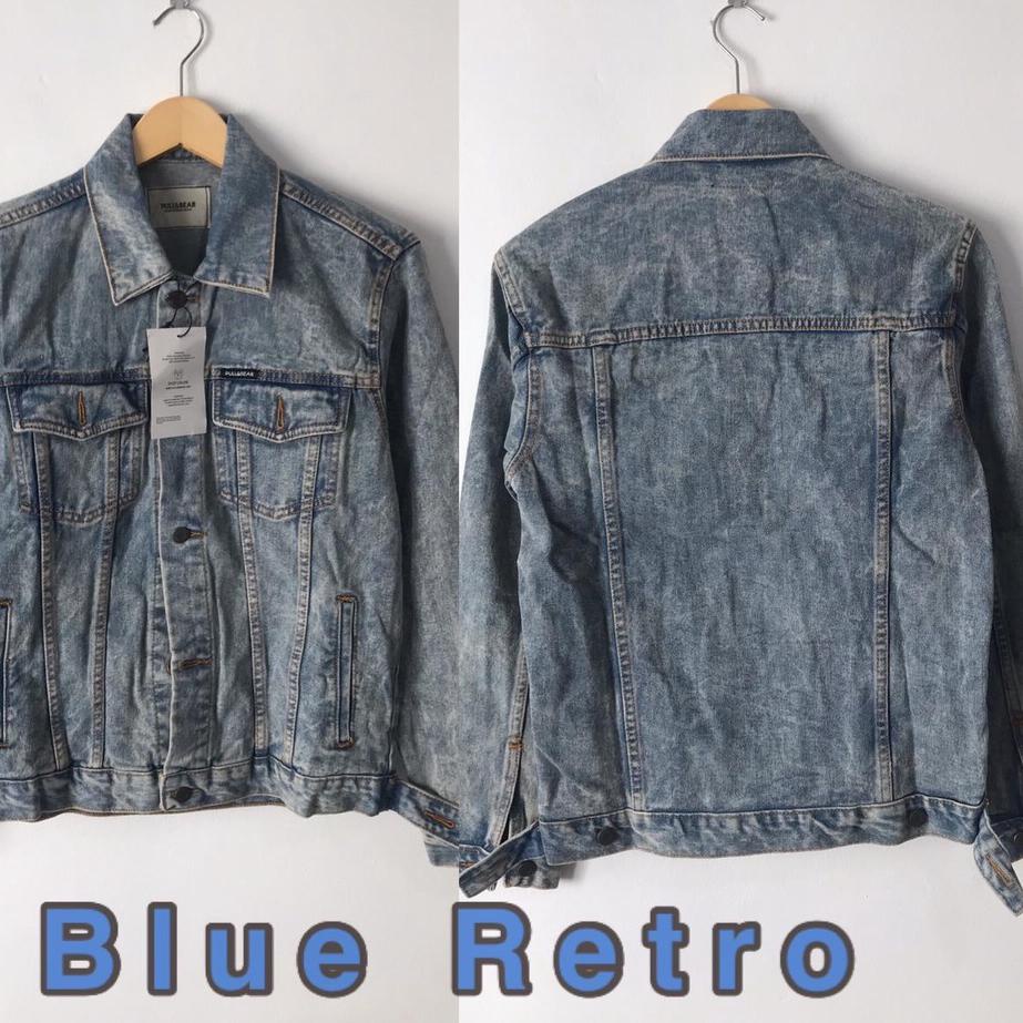 Langsung Order JAKET JEANS PULL&BEAR PRIA BLACK GREY SNOW ACID PULLANDBEAR P&B PULL & BEAR JACKET DE