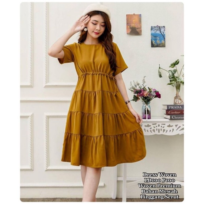 DRESS MILEA / DRESS CASUAL WANITA KOREAN STYLE