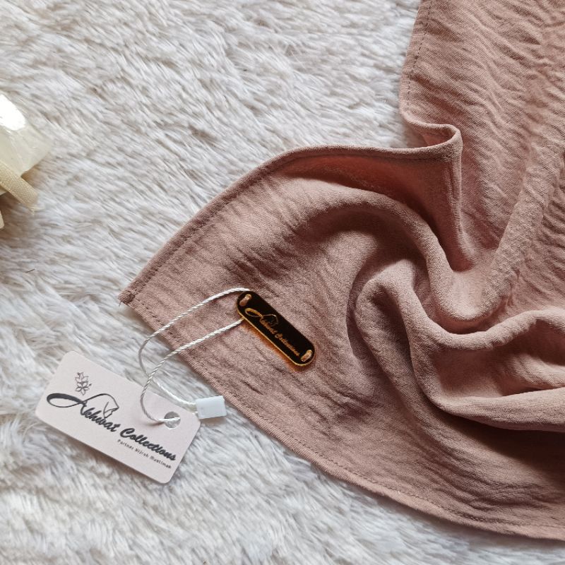 [ AKHWAT COLLECTIONS ] ADEEVA PASHMINA 200X75CM JUMBO | FREE GIFT | CRINKLE AIRFLOW PREMIUM