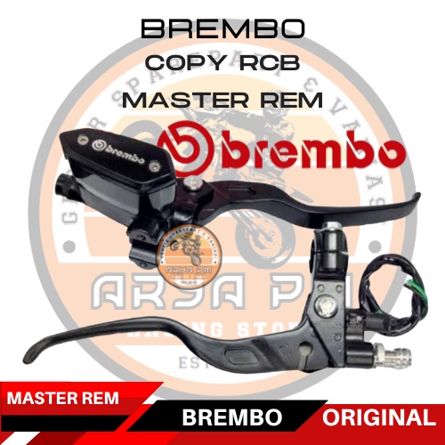 handle master rem brembo TABUNG OVAL set kiri kanan drat dudukan spion universal semua motor satria 