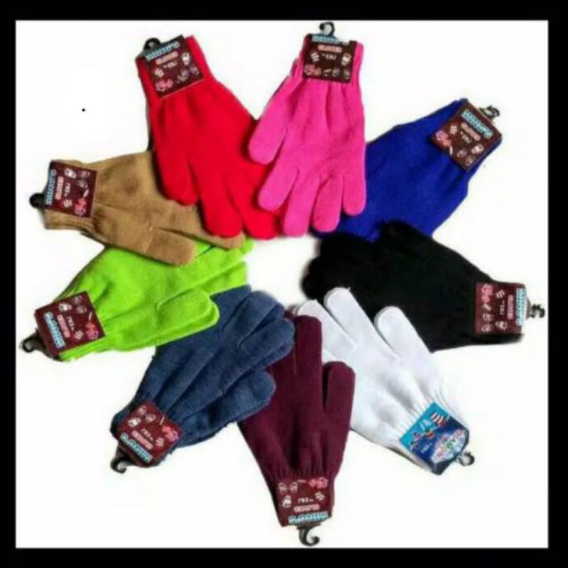 SARUNG TANGAN RAJUT POLOS/SARUNG TANGAN CEWE RAJUT/SARUNG TANGAN KAIN