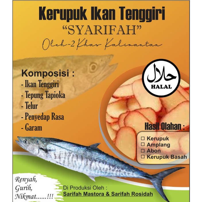 

Kerupuk Ikan Tenggiri
